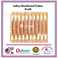 IODINE DISINFECTED COTTON SWAB
