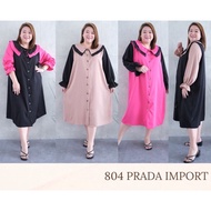 JUMBO 804 CLARISA DRESS BIGSIZE MATERIAL PR4DA IMPORT FIT TO XXL MIDIDRESS (BUSUI ACCESSORIES)