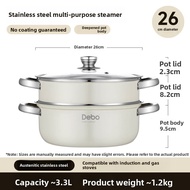 DEBO | Multipurpose Stainless Steel Pot 26cm
