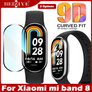 2 PCS 9D ฟิล์มกันรอย For Xiaomi mi band 8 ฟิล์ม Soft กันรอย ฟิล์มติดนาฬิกา For Xiaomi Mi band8 คลุมทั้งหน้าจอ For Miband 8 Not Glass Miband8 Film Bracelet