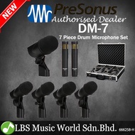 PreSonus DM-7 7 Piece Drum Microphone Set for Recording and Live Sound (DM7 DM 7)