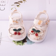Baby Girl Summer Thin Sandals 0-3-6 Months Baby Girl Cloth-Soled Front Shoes Newborn Soft-Soled Todd