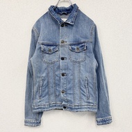 古著JACK & JONES 牛仔夾克/牛仔褲，靛藍色，S 碼