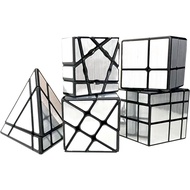 Silver Mirror Magic Speed Cube Puzzle Cube 1×3×3 Floppy Cube 2×2 3×3 Mirror Blocks 3×3 Windmill Cube
