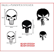 Sticker Skull PUNISHERS Motor helmet trunk stiker