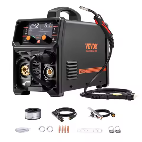 SucceBuy 5-in-1 MIG Welder 200Amp Pluse Mig Welding Machine Gas MIG/Flux Core MIG/Stick/Lift TIG/AU