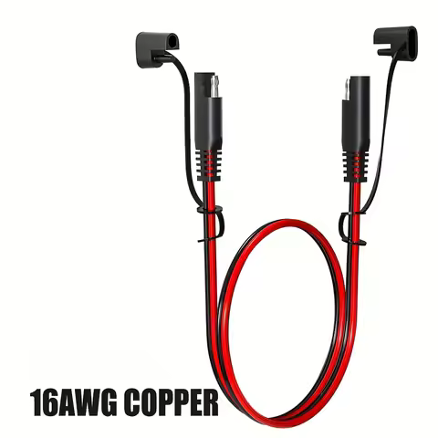 1.5M/4.9FT/59IN 16AWG SAE to SAE Connector Extension Cable For Solar Panel Automotive Motorcycle Aut