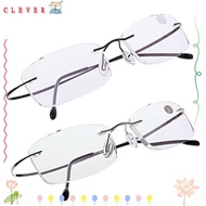 CLEVER Reading Glasses Ultralight Elder Degree Spectacles Memory Titanium