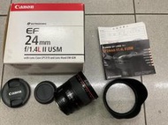 [保固一年] [高雄明豐] 公司貨 Canon EF 24mm F1.4 L II 二代 USM 定焦 [2221