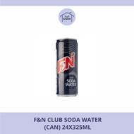 F&N Club Soda Water Can Drinks (24x325ml)