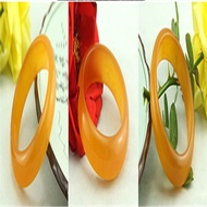 ♦Chinese Natural Jade Bracelet for Women, Beautiful Bangle, Lnner Diameter 60-68mm, Yellow Brac5oDO