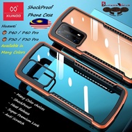 XUNDD Huawei P40 / P40 Pro / P30 / P30 Pro Shockproof PC Arcylic TPU Airbag / Matte Unique Phone Case Cover Casing
