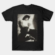 New Men's Fashion T-shirt Retro style Bjork Lonely T-shirt cotton black men's