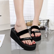 Live In Thailand Fast Delivery /01-Chamel Women's Fashion Flip-Flops Wedge Heels Foam