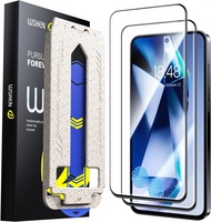 Wsken Tempered Glass for Samsung Galaxy S24 FE Anti Gores Screen Protector 9H Glass Tempered [Suppor