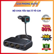 Bộ Chia Tẩu Sạc Ô Tô 9 Trong 1 C29 Công Suất 171W Hỗ Trợ Sạc Nhanh PD30W