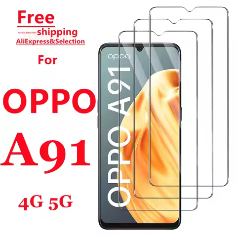 For OPPO A91 4G 5G Tempered Glass Screen Protector - Smartphone Protection Suitable for OPPO A91 Ser