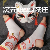 狐神袜蹬 Furry Socks Cute Cartoon Colorful Ankle Socks Original Fox God Socks 7OLO Furry Kawaii Crew Soc