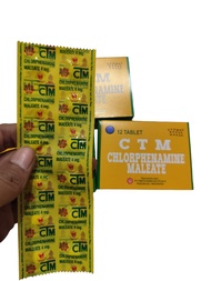 CTM/Chlophenamine Maleate/ Obat Alergi/Obat Gatal 12 Tablet