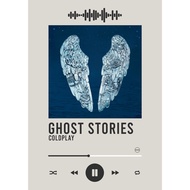 Poster Coldplay album Ghost Stories With Song Barcode, Music