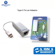 Type C To Lan Cable Ethernet Adapter