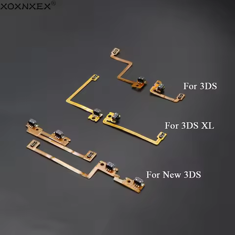 L & R Shoulder Button with Flex Cable Replacement for Nintend 3DS/3DS XL LL for NEW 3DS/NEW 3DS XL L