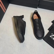 Factory Store 2025 New Johnny MenS Shoes With One Step Stepping And Head Layer Leather Luxury Sports