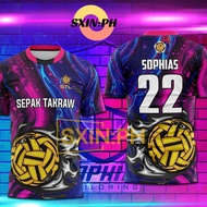 【 Free Customization Name and Number 】 2026 New Design Summer Short Sleeves Full Version Sepak Takra