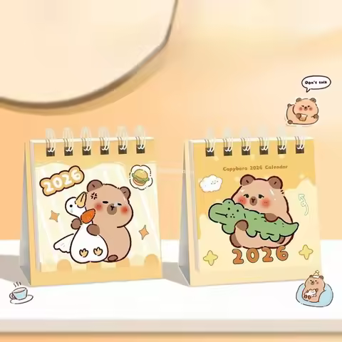 2025-2026 Desk Calendar, From July 2025 To December 2026, 17-Month Small Calendar,7.5x6.4x3cm Paper 