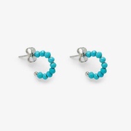 Pura Vida 美國手工 TURQUOISE 綠松石圓圈耳環