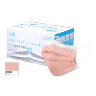 佑合兒童醫療口罩(經典白邊)奶堤粉50入