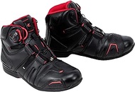 RS Taichi RSS006 Drymaster Boa Riding Shoes, Waterproof, Black/Red, US Men's Size 9.5 (27.5 cm)