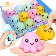 Betty Octopus Squishy Toys Kawaii Squeeze Reliever Toy Fidget Pop Pinch Toys for Kids Adults