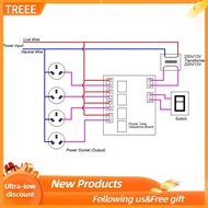 Treee 30A 4 Channel Power Sequence Board  Adjustable Sequential Controller Module for 12V Control wi