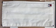 Tommy Hilfiger 棉布 口罩 布口罩 成人口罩 平面口罩 擋風 防曬 防塵 透氣 可水洗- 白色 刺繡Tommy Hilfiger經典Logo