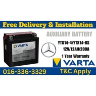 VARTA YTX14 - BS Powersports AGM for Mercedes Benz Auxiliary Battery