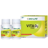 [EXP 03/01/2027] (60 TABS X 2) BIO-LIFE VITAMIN D3 1000 IU [Maintaining bone health, muscles contrac