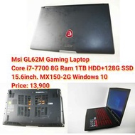 Msi GL62M Gaming LaptopCore i7-7700 8G