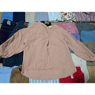 Linen Three-Quarter Sleeve Work Shirt