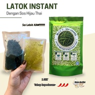 Latok Instant Sos Hijau Thai Dehydrated Seagrapes Seaweed Green Thai Sauce Dehydrated Seagrapes