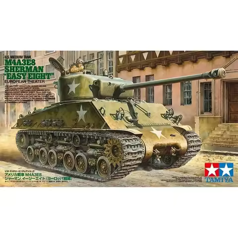 1/35 TAMIYA model 35346 Sherman M4A3E8 tank -assembly Scale diy toys Model Kit