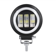 - Lampu Tembak Sorot LED K30 3 Mata 30 Watt Bulat Kotak CWL Motor Mobil - K30 Kotak Ring Biru