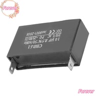 FOREVER CBB61 Capacitor, 350VAC 10UF Fan Motor Starting Capacitor, Durable 50/60Hz 2-Pin ±5% Motor C