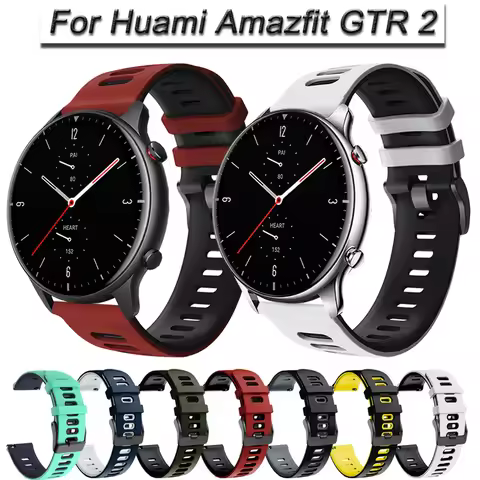 For Huami Amazfit GTR 2 47MM Strap GTR2 Sport Bracelet Silicone Watchband 22 mm Watch Band For Amazf