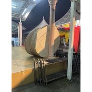 meja bulat katering 5kaki ,4 kaki  meja petak 3x6 kaki