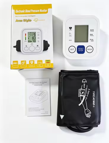 Upper Arm Tonometer Machine Blood Pressure Monitor Digital BP HeartRate Detector Sphygmomanometer Se