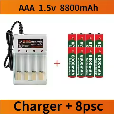 20PCS AAA 8800 mah rechargeable battery AAA 1.5 V 8800 mah Rechargeable New Alcalinas drummey +1pcs 