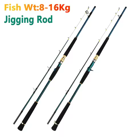 Carbon Fiber Jigging Fishing Rod,Squid Octopus Cuttlefish Ocean Boat Fishing Rod,Spinning Casting Ro