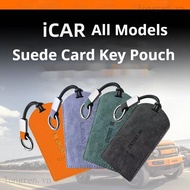 Suitable for Chery iCAR 03/03T/V23 Suede Key Fob Protective Case, Suede Key Card Holder, Chery iCAR 