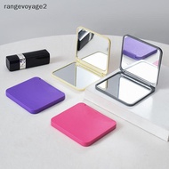 [rangevoyage2] 2-Face Makeup Mirror Square Portable Cute Girl'S Gift Hand Mini Mirror Poet Double-Si